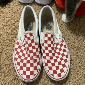 red checkered vans